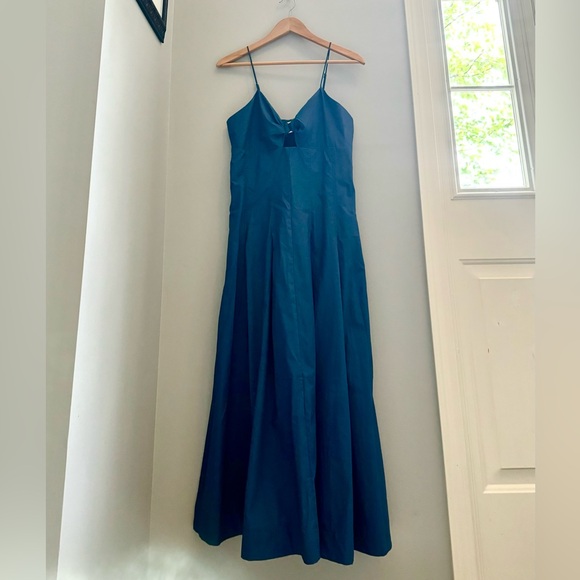 Banana Republic Blue keyhole spaghetti strap dress new with tags size 6 Tall - Picture 1 of 4